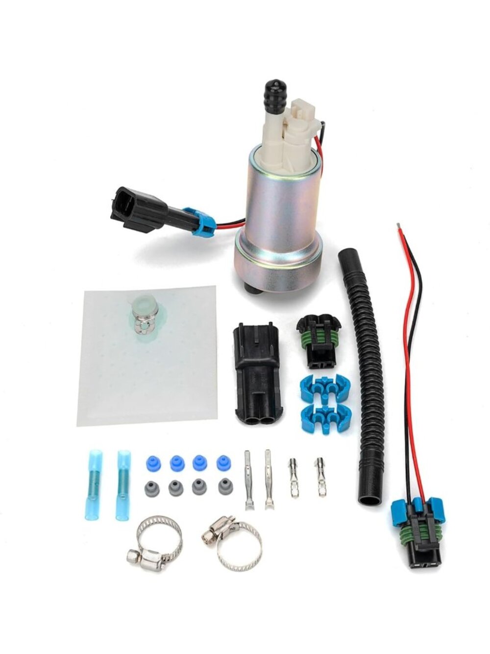 Universal E85 Fuel Pump with Install Kit | Direct Replacement for Gasoline & E85